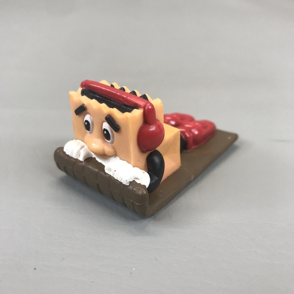 Vintage Sonic Brown Bag Juniors Wacky Pack Toy Kids Meal PVC Figure 1993